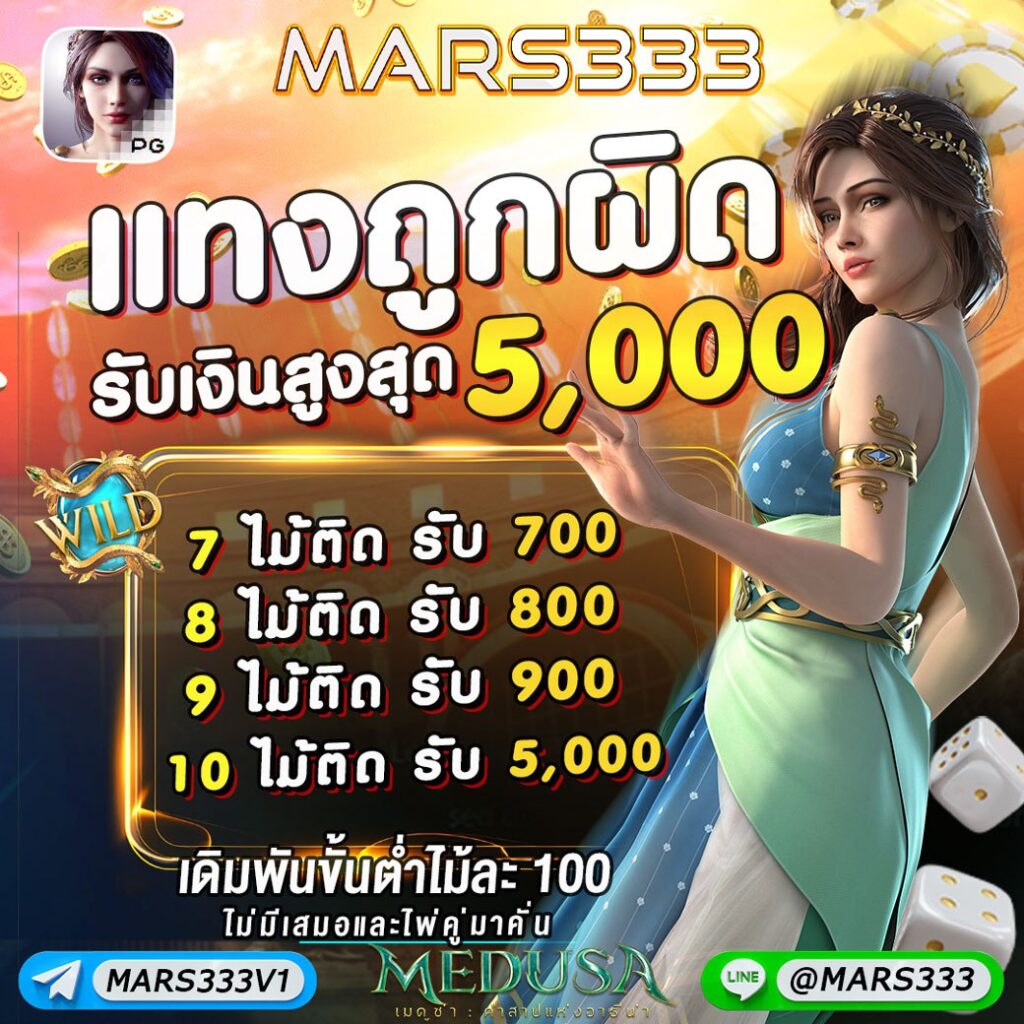 แทงถูกผิด-รับเครดิตฟรีเพิ่ม 5000 บาท